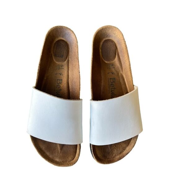 Betula Women’s Size 10.5 EU 41 White Birko-Flor Sandals - Picture 3 of 10